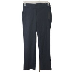 Meg & Margot Dress Pants Womens Small Pull On Boot Cut Stretch Pockets Black NWT